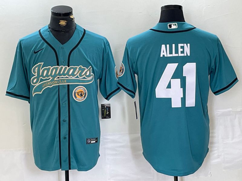 Men Jacksonville Jaguars #41 Allen Green Joint Name 2024 Nike Limited NFL Jersey style 3